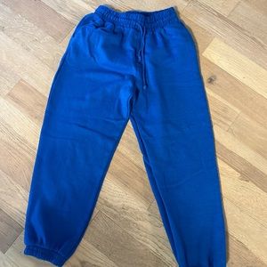 Size small royal blue Zara jogger sweatpants with pockets